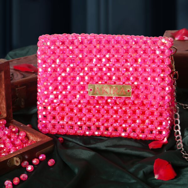 Pink Pop Beaded Handbag/Slingbag - Image 2